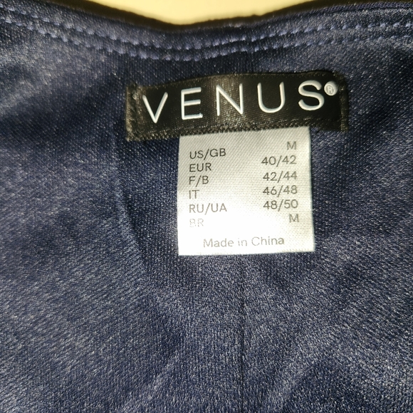 VENUS Navy and White Tie-Dye Mini Dress - Picture 2 of 5